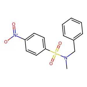 N-benzyl-N-methyl-4-nitrobenzenesulfonamide structure