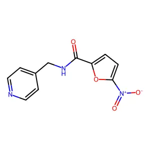 5-nitro-N-(4-pyridinylmethyl)-2-furamide structure