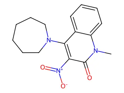 4-(Azepan-1-yl)-1-methyl-3-nitroquinolin-2-one structure