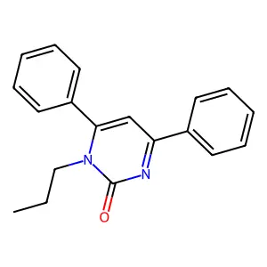 4,6-diphenyl-1-propyl-2(1H)-pyrimidinone structure