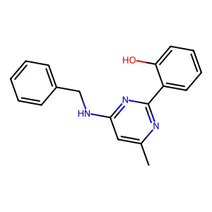 2-[4-(Benzylamino)-6-methylpyrimidin-2-YL]phenol structure