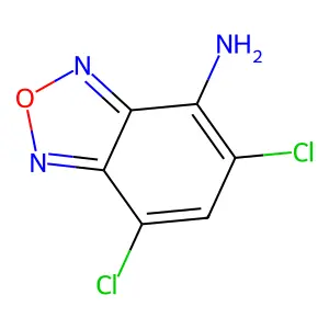 5,7-Dichloro-2,1,3-benzoxadiazol-4-amine structure
