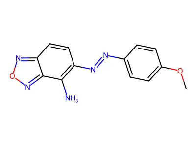 5-[(4-Methoxyphenyl)diazenyl]-2,1,3-benzoxadiazol-4-amine structure