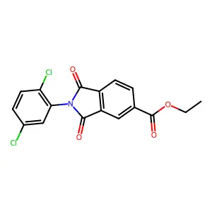 Ethyl 2-(2,5-dichlorophenyl)-1,3-dioxoisoindole-5-carboxylate structure