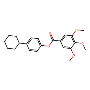 4-Cyclohexylphenyl 3,4,5-trimethoxybenzoate structure