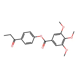 (4-Propanoylphenyl) 3,4,5-trimethoxybenzoate structure