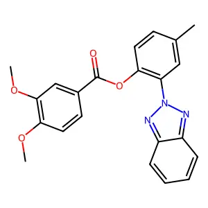 [2-(Benzotriazol-2-yl)-4-methylphenyl] 3,4-dimethoxybenzoate structure