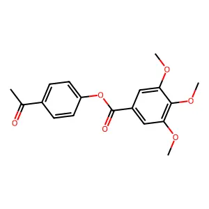 4-Acetylphenyl 3,4,5-trimethoxybenzoate structure