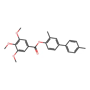 [2-Methyl-4-(4-methylphenyl)phenyl] 3,4,5-trimethoxybenzoate structure