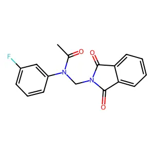 N-((1,3-Dioxoisoindolin-2-yl)methyl)-N-(3-fluorophenyl)acetamide structure