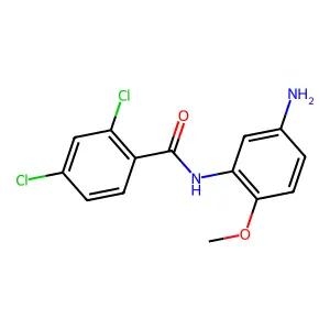 N-(5-amino-2-methoxyphenyl)-2,4-dichlorobenzamide structure