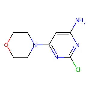 2-Chloro-6-morpholinopyrimidin-4-amine structure
