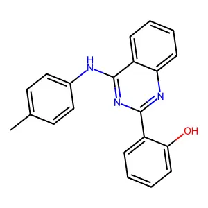 2-(4-(p-Tolylamino)quinazolin-2-yl)phenol structure