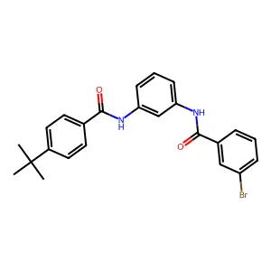 3-bromo-N-[3-[(4-tert-butylbenzoyl)amino]phenyl]benzamide structure