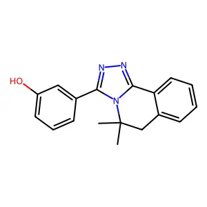 3-(5,5-Dimethyl-5,6-dihydro[1,2,4]triazolo[3,4-a]isoquinolin-3-yl)phenol structure