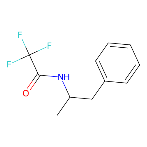 N-Trifluoroacetyl amphetamine structure