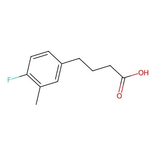 4-(4-Fluoro-3-methylphenyl)butanoic acid structure