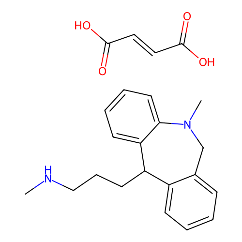 Morphananthridine, 5,6-dihydro-5-methyl-11-(3-methylaminopropyl)-, maleate structure