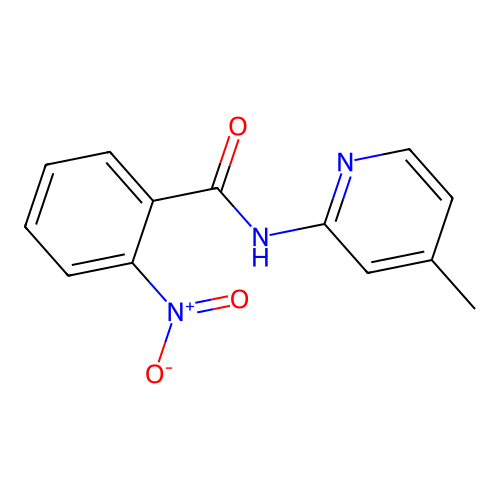 N-(4-methylpyridin-2-yl)-2-nitrobenzamide structure