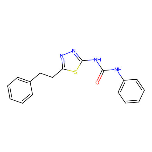 1-(5-Phenethyl-1,3,4-thiadiazol-2-yl)-3-phenylurea structure
