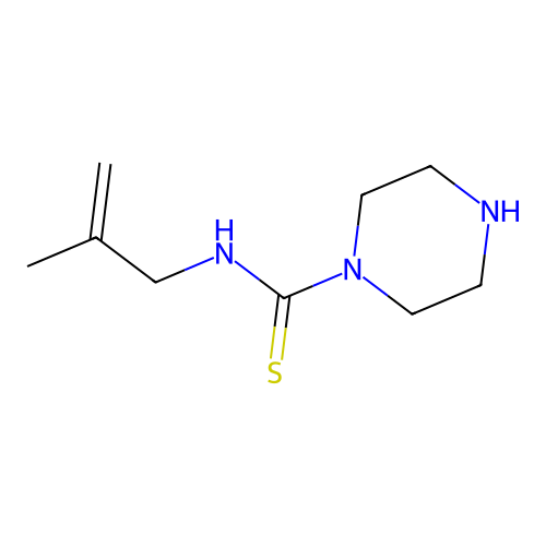 N-(2-Methyl-2-propen-1-yl)-1-piperazinecarbothioamide structure