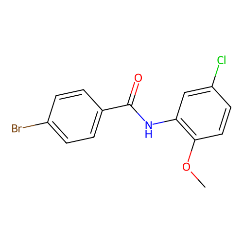 4-bromo-N-(5-chloro-2-methoxyphenyl)benzamide structure