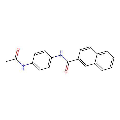 N-[4-(acetylamino)phenyl]naphthalene-2-carboxamide structure