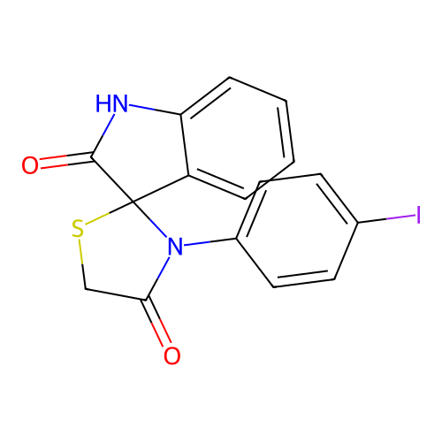 3'-(4-Iodophenyl)spiro[indoline-3,2'-thiazolidine]-2,4'-dione structure