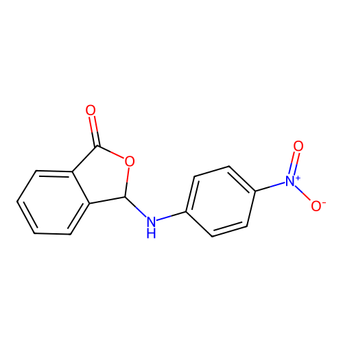 3-[(4-nitrophenyl)amino]-2-benzofuran-1(3H)-one structure