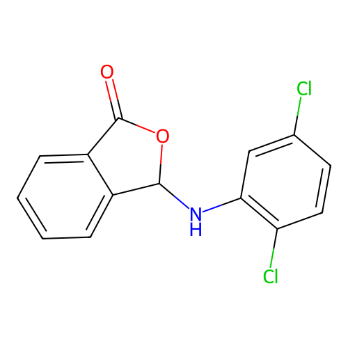 3-[(2,5-dichlorophenyl)amino]-2-benzofuran-1(3H)-one structure