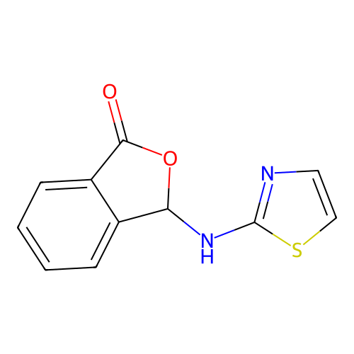3-(2-thiazolylamino)-isobenzofuran-1(3H)-one structure