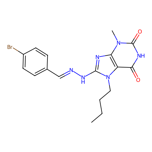 C17H19BrN6O2 structure