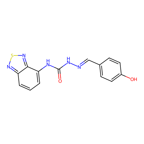 1-(2,1,3-Benzothiadiazol-4-yl)-3-[(4-hydroxyphenyl)methylideneamino]urea structure