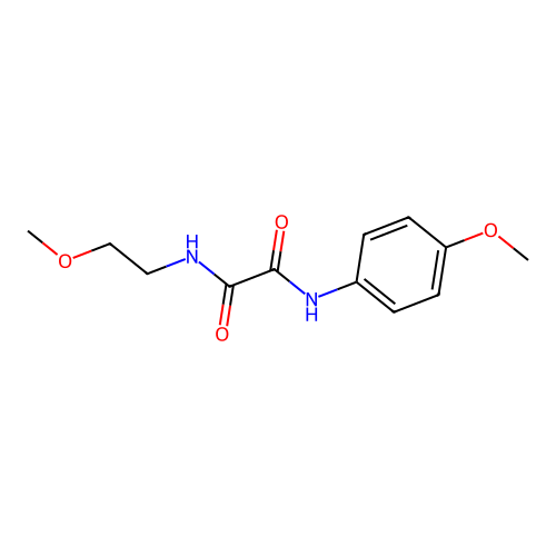 N-(2-methoxyethyl)-N'-(4-methoxyphenyl)ethanediamide structure