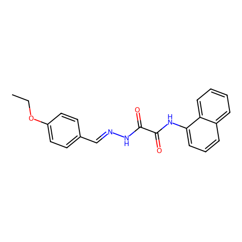 N'-[(4-ethoxyphenyl)methylideneamino]-N-naphthalen-1-yloxamide structure