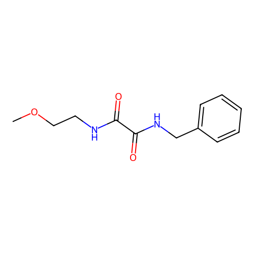 N-benzyl-N'-(2-methoxyethyl)ethanediamide structure