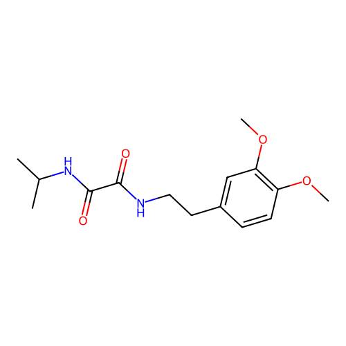 N-[2-(3,4-dimethoxyphenyl)ethyl]-N'-(propan-2-yl)ethanediamide structure