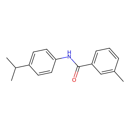 3-methyl-N-(4-propan-2-ylphenyl)benzamide structure