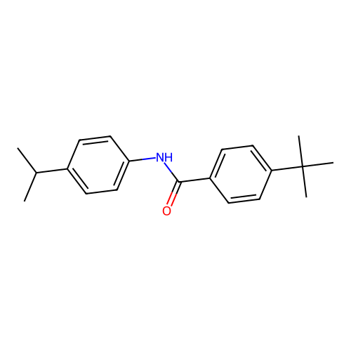 4-tert-butyl-N-[4-(propan-2-yl)phenyl]benzamide structure