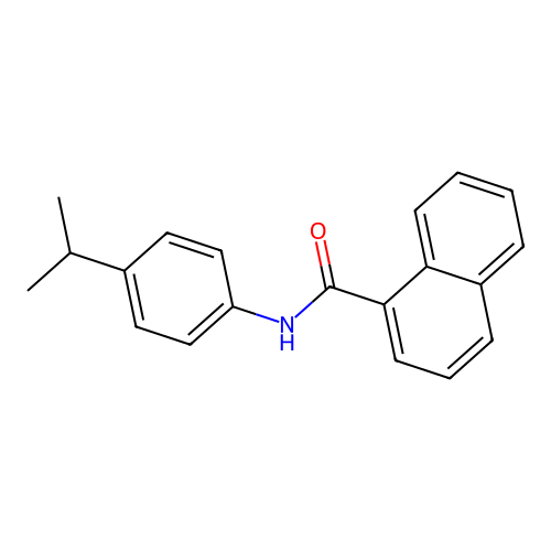 N-[4-(propan-2-yl)phenyl]naphthalene-1-carboxamide structure
