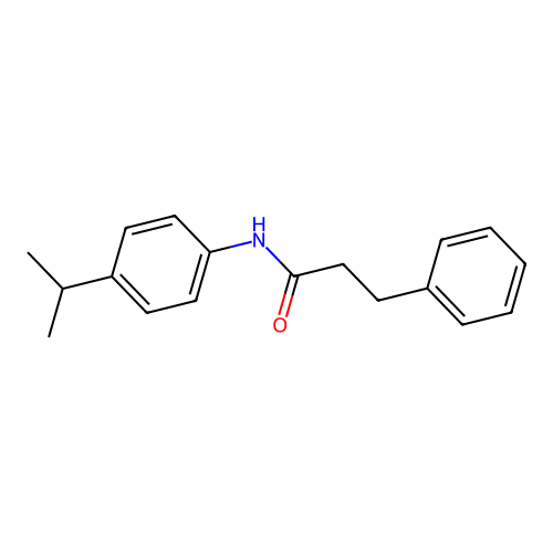 3-phenyl-N-[4-(propan-2-yl)phenyl]propanamide structure