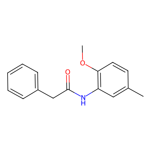 N-(2-methoxy-5-methylphenyl)-2-phenylacetamide structure