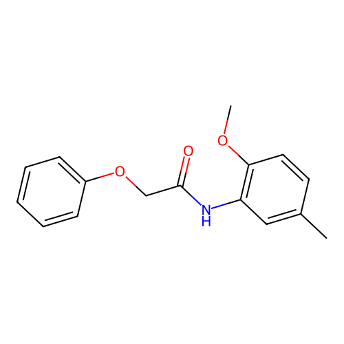 N-(2-methoxy-5-methylphenyl)-2-phenoxyacetamide structure