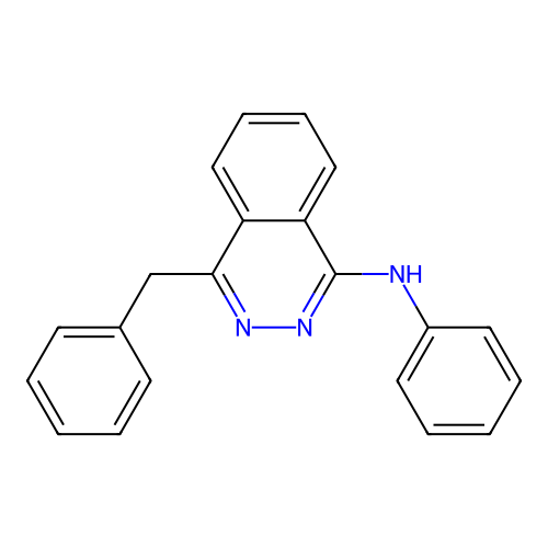 4-benzyl-N-phenylphthalazin-1-amine structure