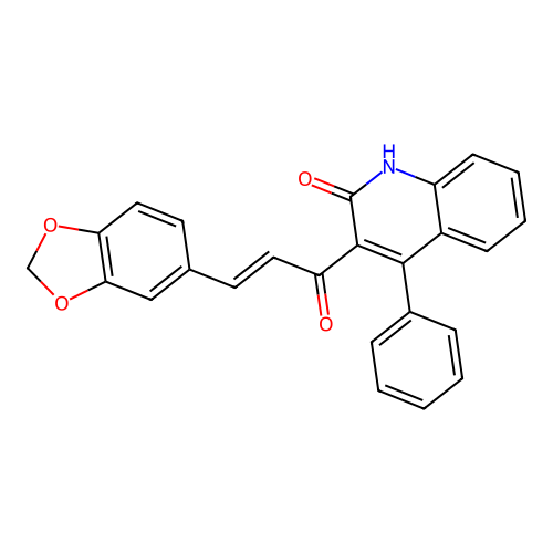 3-(3-Benzo[1,3]dioxol-5-yl-acryloyl)-4-phenyl-1H-quinolin-2-one structure