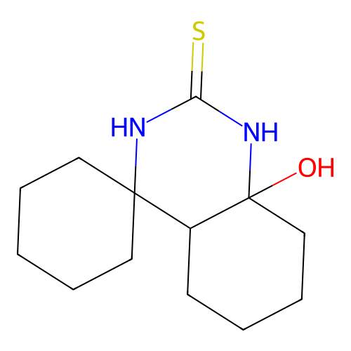 8a'-hydroxyhexahydro-1'H-spiro[cyclohexane-1,4'-quinazoline]-2'(3'H)-thione structure