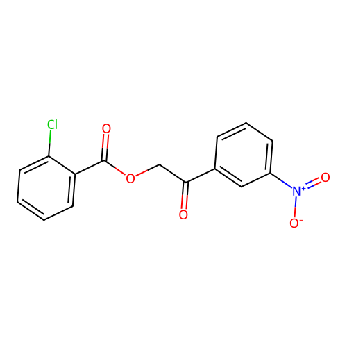2-(3-Nitrophenyl)-2-oxoethyl 2-chlorobenzoate structure