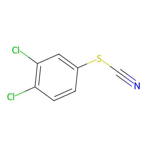 3,4-Dichlorophenyl thiocyanate structure