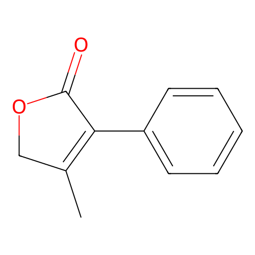 4-Methyl-3-phenyl-2(5H)-furanone structure