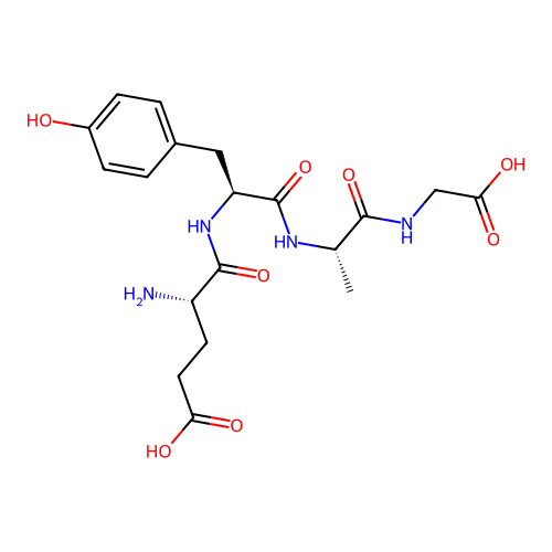 Poly(glutamyl-tyrosyl-alanyl-glycine) structure